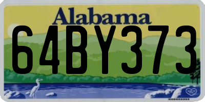 AL license plate 64BY373