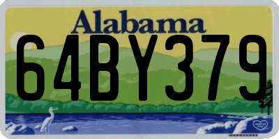 AL license plate 64BY379