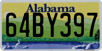 AL license plate 64BY397