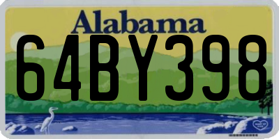 AL license plate 64BY398
