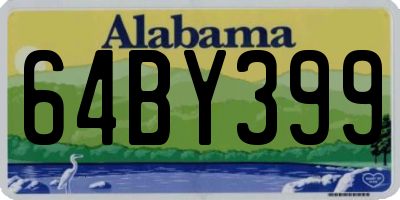 AL license plate 64BY399