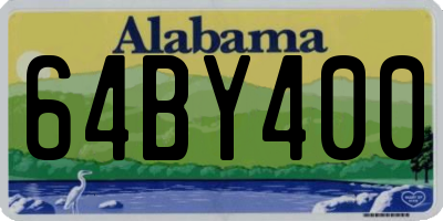AL license plate 64BY400