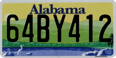 AL license plate 64BY412