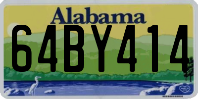 AL license plate 64BY414
