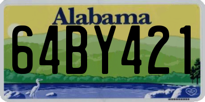 AL license plate 64BY421