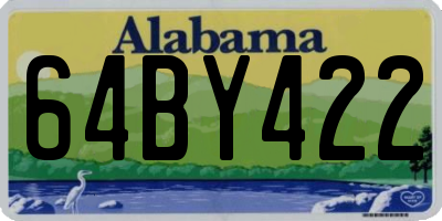 AL license plate 64BY422