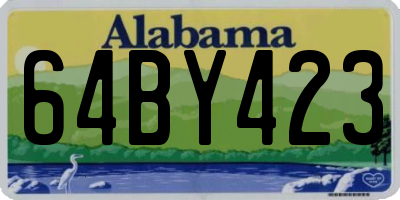 AL license plate 64BY423