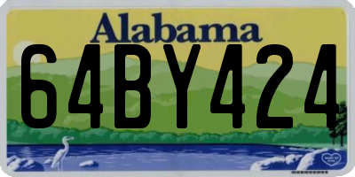 AL license plate 64BY424