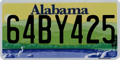 AL license plate 64BY425