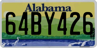 AL license plate 64BY426