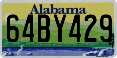AL license plate 64BY429