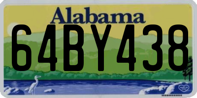 AL license plate 64BY438
