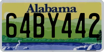 AL license plate 64BY442
