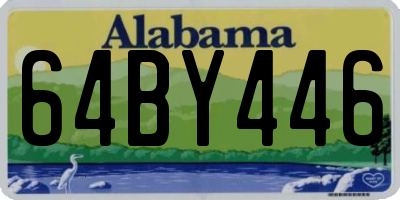 AL license plate 64BY446