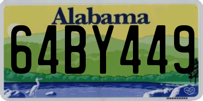 AL license plate 64BY449