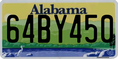 AL license plate 64BY450