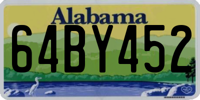 AL license plate 64BY452