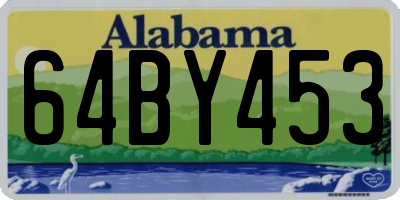 AL license plate 64BY453