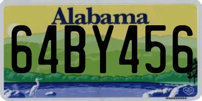 AL license plate 64BY456