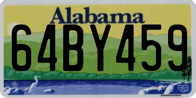 AL license plate 64BY459