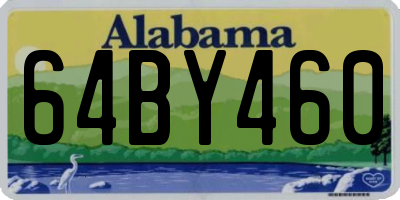 AL license plate 64BY460