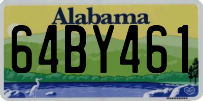 AL license plate 64BY461