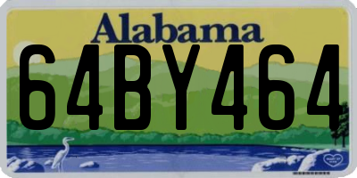 AL license plate 64BY464