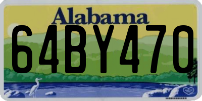 AL license plate 64BY470