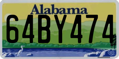AL license plate 64BY474