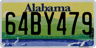 AL license plate 64BY479