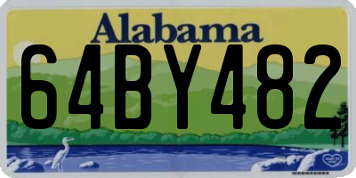 AL license plate 64BY482