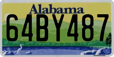 AL license plate 64BY487