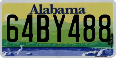 AL license plate 64BY488