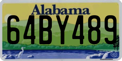 AL license plate 64BY489