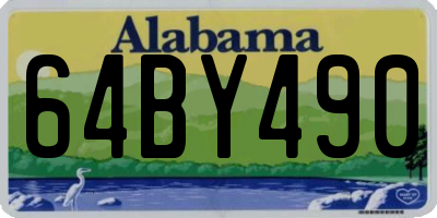AL license plate 64BY490