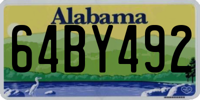 AL license plate 64BY492