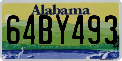 AL license plate 64BY493