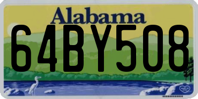 AL license plate 64BY508