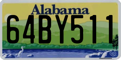 AL license plate 64BY511