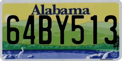 AL license plate 64BY513