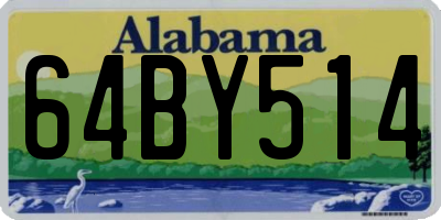 AL license plate 64BY514