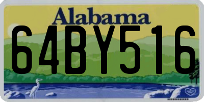 AL license plate 64BY516