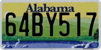 AL license plate 64BY517