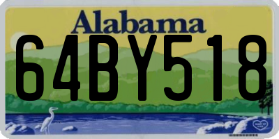 AL license plate 64BY518