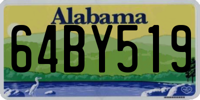 AL license plate 64BY519