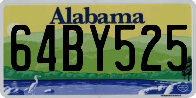 AL license plate 64BY525