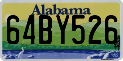 AL license plate 64BY526