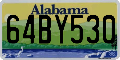 AL license plate 64BY530