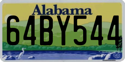 AL license plate 64BY544