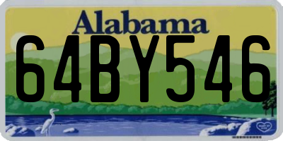 AL license plate 64BY546
